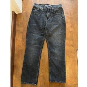 Lafayette 148 New York Black Denim Straight Leg Jeans